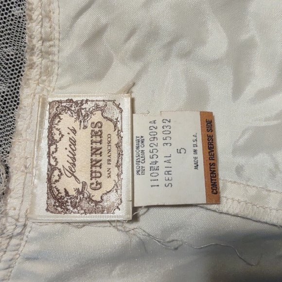 Jessica McLintock Gunnies Victorian Corset  Style Lace Pearl Button Blouse - Picture 11 of 11